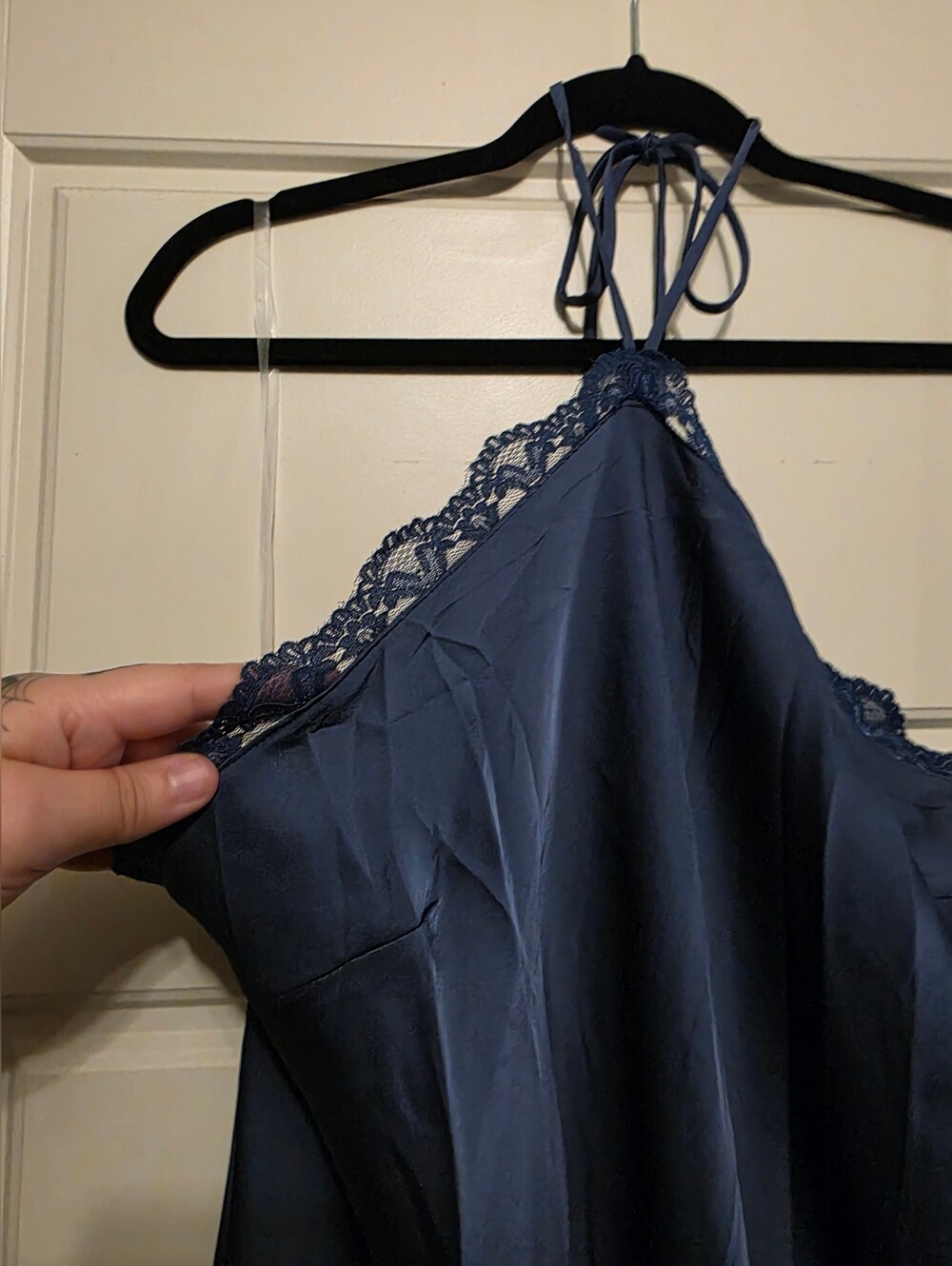 1X Lace Trim Maxi A-Line Halter Dress - Wild Fable - Picture 3 of 9